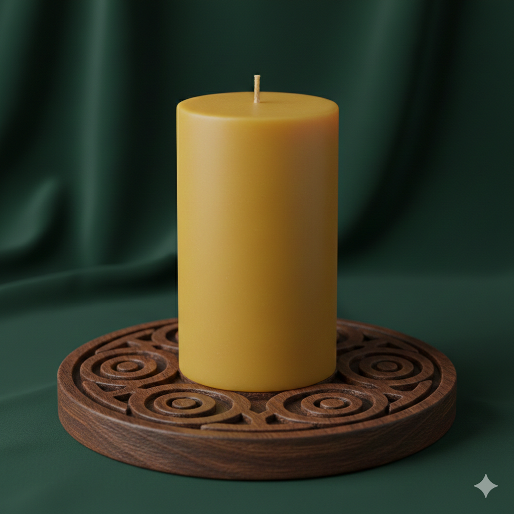 Beeswax Pillar Candle
