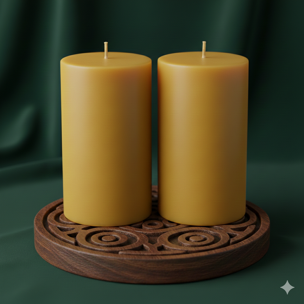 Beeswax Pillar Candle