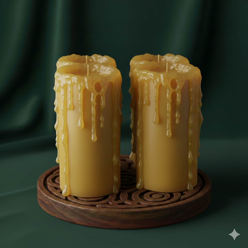 Beeswax Pillar Candle