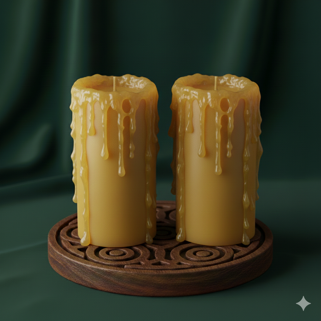 Beeswax Pillar Candle